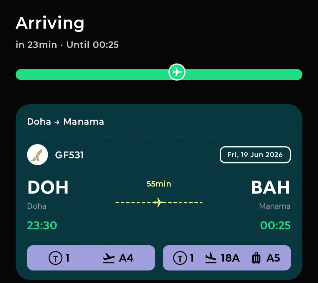 Terminal J flight tracking screen